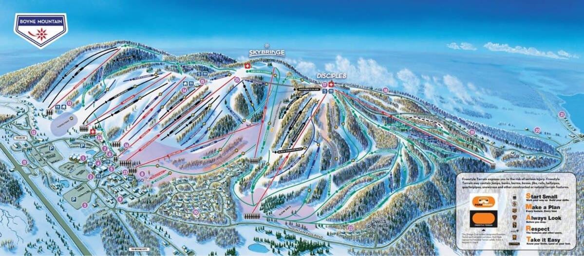 Boyne Mountain Condo -Sleeps 12 Boyne Falls Exteriör bild